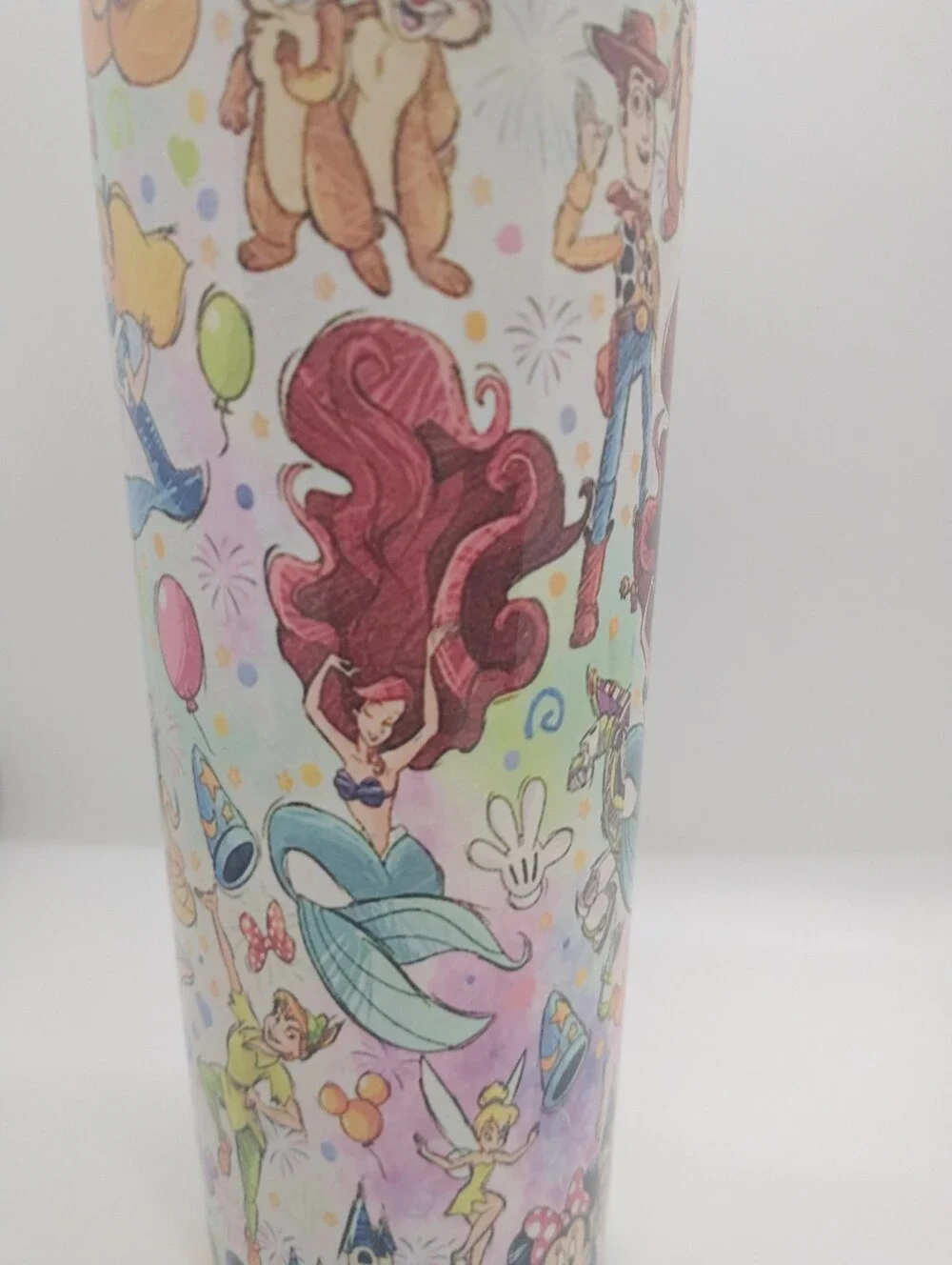 Disney Characters Aplenty Sublimation 20oz Drink Tumbler Customized (Brooke)